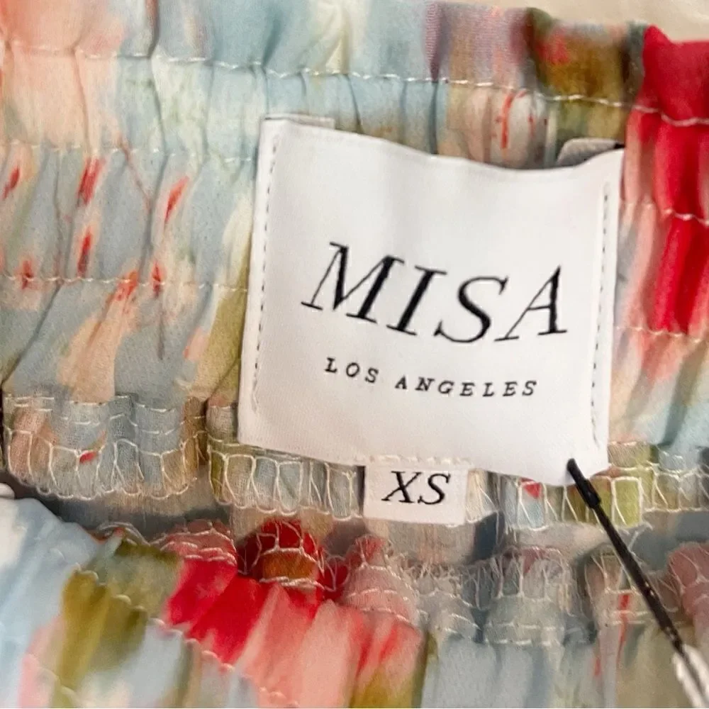 Revolve Misa Los Angeles Tia Skirt Daydream Floral Tiered Midi Skirt and top  XS